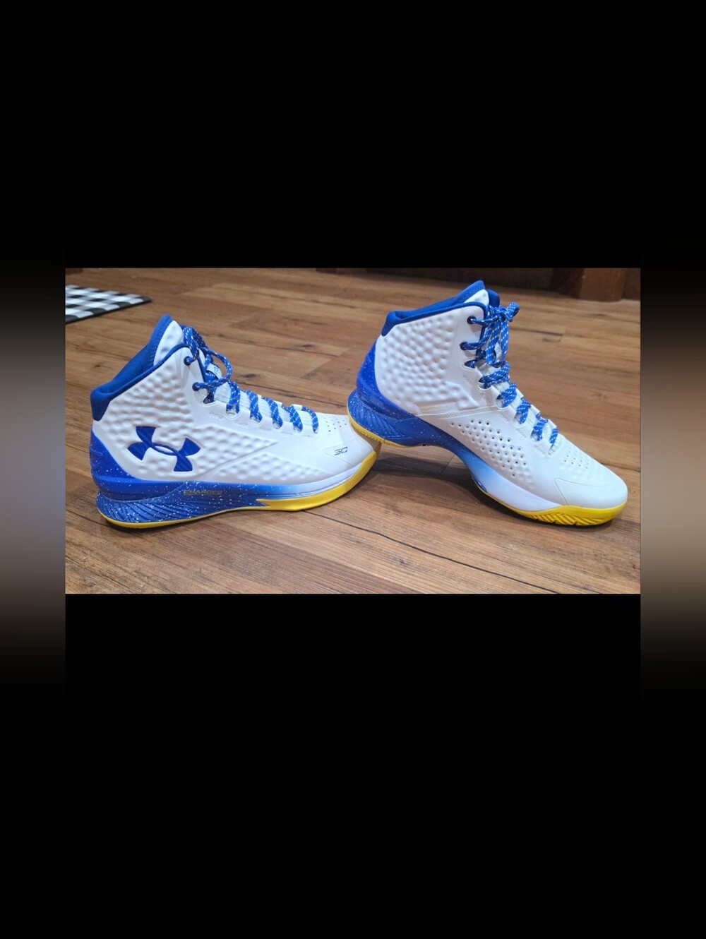 Under Armour Curry Men's White & Blue Basketball Shoes